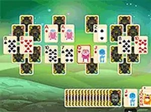 Cosmic Card Pyramid Match